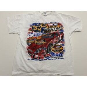 VTG Y2K NASCAR All Star Challenge Shirt Double Sided Hit SZ Large White